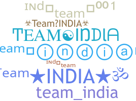 Nama panggilan - TeamIndia
