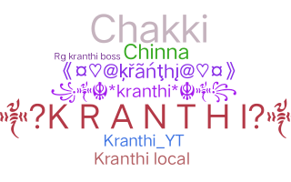 Nama panggilan - Kranthi