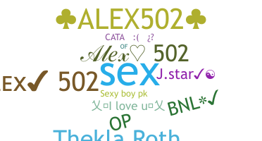 Nama panggilan - Alex502