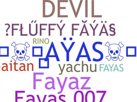 Nama panggilan - Fayas