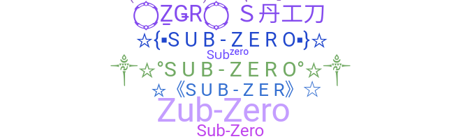 Nama panggilan - Subzero