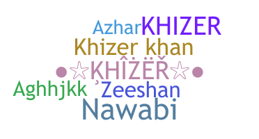 Nama panggilan - Khizer